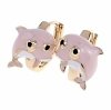 exclusive swarovski gold-plated earrings